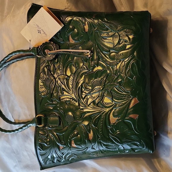 Patricia Nash Adelaide tote soft green NWT Bags